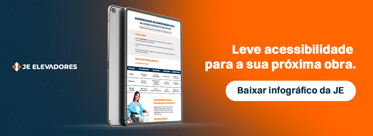 Infográfico da JE sobre Acessibilidade na Construção Civil 