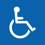 Simbolo de acessibilidade cadeira de rodas